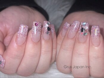 ラメグラデーション/春/ハート