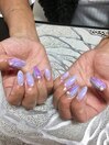 人魚の鱗ネイル
