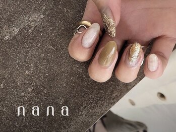 ナナ 白金高輪(nana)/ニュアンス グリーン ゴールド