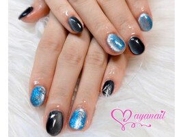 ２色マグネットネイル！