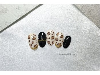 リリーズドッグアンドビューティー(Lily's Dog&Beauty)/ヒョウ柄ネイル