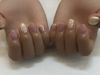 ティンク 大船店(Tink)/ぷっくりフラワー×オーロラ