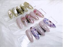 クーア(CUORE)/花柄ネイル
