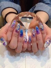 エスフィーネイルサロン ブリーユ(Esfy nailsalon Brille)/涼し気夏スカルプ