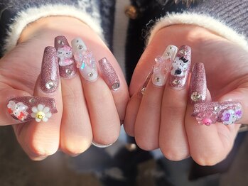 シャルム(charme)/キティちゃんネイル