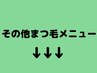ここからその他まつ毛メニューです!