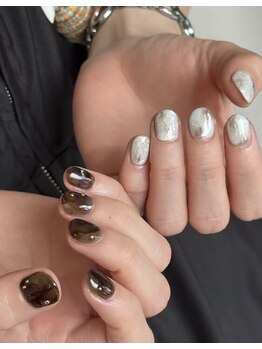 ポポ 上通り店(POPO)/アシンメトリーニュアンスnail