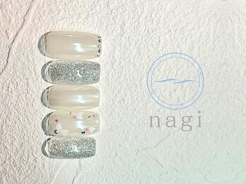 ナギ 新越谷(nagi)の写真/【2月はTHEカワイイ♪】いつもより少し「甘め」なネイルはいかがですか?イベントに合わせて華やかな印象へ