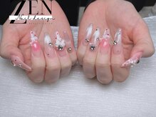 ゼン ネイル デザイン 池袋(ZEN NAIL DESIGN)/長さだしやり放題×つけ放題