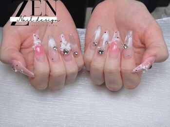 ゼン ネイル デザイン 池袋(ZEN NAIL DESIGN)/長さだしやり放題×つけ放題