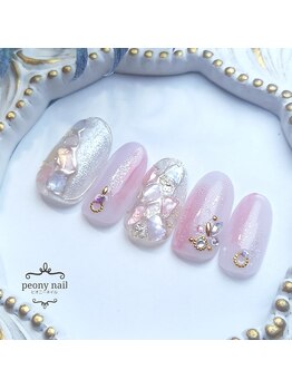 ピオニーネイル(peony nail)/シェル&ミラー