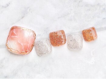 ターラ(Tara)/フット　大理石ネイル