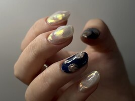 ホワイトパール × 手書きアート