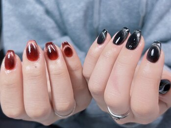 ダイアモンドネイルスタジオ 新宿店(Diamond Nail Studio)/マグネットフレンチ