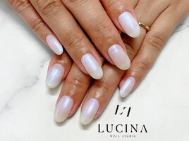 c-322 ホワイトワンカラーネイル