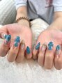 トゥルーネイル アンド アイ 博多店(TRU NAIL & EYE) 夏もクロスネイル出てます!海外風ネイルも是非お試しください☆
