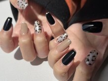 ランド ネイル 博多(LAND)/きらきら×レオパード