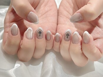 ヒールネイル(heal nail)/mag×Vフレンチ×cross~