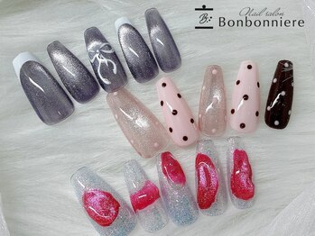 ネイル ボンボニエール 京阪シティモール天満橋店(Nail bonbonniere)の写真/お洒落なのにお手頃な価格が◎少し凝ったdesignが可愛い【毎月変わる★今月のオススメ定額5800円】