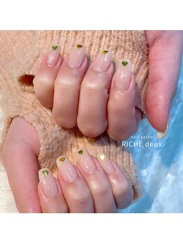 リッシュ ドゥ(RICHE deux)/ハートホログラムネイル