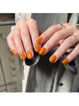 リルム(Relum)/オレンジワンカラーネイル♪