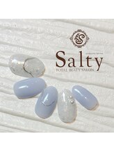 ネイルアンドアイラッシュサロン ソルティ 寺田町(salty)/ニュアンスネイル