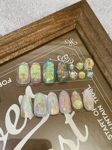 シェリーネイル(Cherie Nail)/うるうるオーロラ、氷ネイル♪