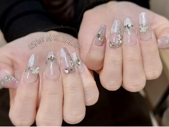 ウサギネイル 新大久保店(usagi nail)/ピンクネイル