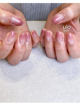 ウロネイルズ(ulo nails)/ピンクカラーグラデーション