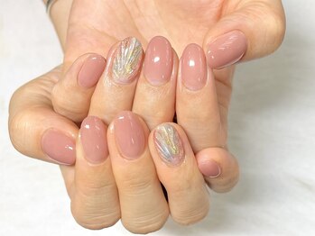 ボーホーネイルズコレクション(BOHO NAILS COLLECTION)/HANDワンカラーマーメイドネイル