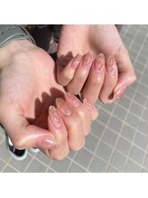 ミントリーフ バイ リート(Mint leaf by Reat)/ピンクぷっくりネイル