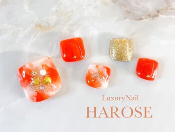 ラグジュアリーネイル ハローズ(HAROSE)/フットジェルアートコース