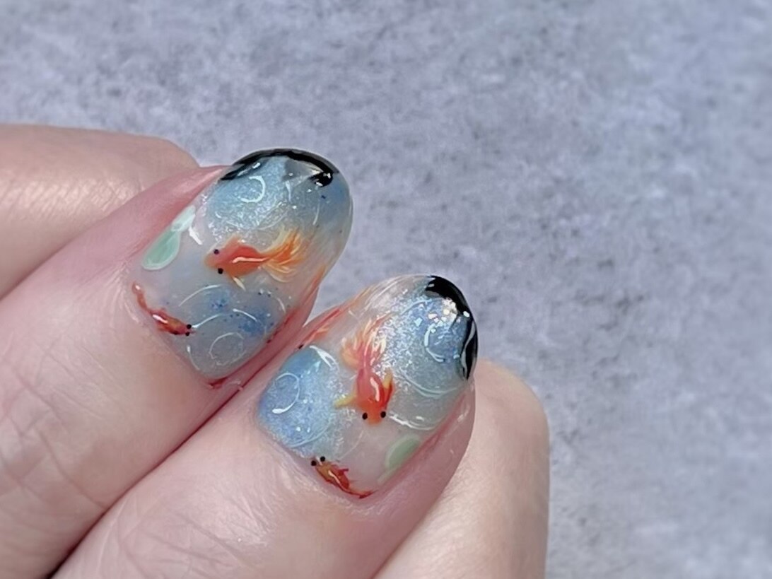 金魚ネイル 13860円：PG009663493｜インコネイル(inco nail)の