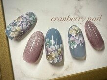 クランベリーネイル 代官山 恵比寿(cranberry nail)/フラワーネイル