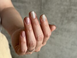 clear pink × silver lame