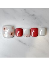 リリー(Lily)/ゴールド/カフェラテ/黒ネイル