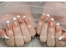 エムプラスネイル 新宿(M+Nail)/王道フレンチネイル