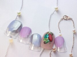 モーブカラーフレンチ