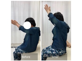 ナオル整体 三鷹院(NAORU整体)/80代女性施術事例【肩関節屈曲】