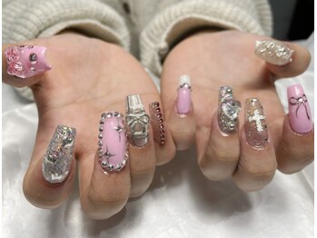 レディスペネイルノマエ 名駅店(Redispe nail nomae)/pink Nail