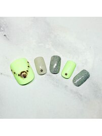 7月フットネイル¥9300