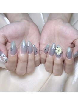 木にいる 錦糸町/ワンカラ+ストーン追加3Dアート