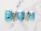 クリームソーダネイル初回￥7500