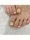 ポップアートフットネイル