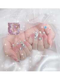 ガラスフレンチ×埋め尽くし♪