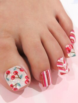 カラーズ 浜松店(colors)/チェリーレッドの甘酸っぱネイル