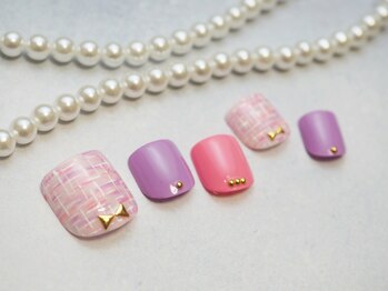 ネイルサロン ブランシュール(Nail Salon Blancheur)/パステルツイードネイル