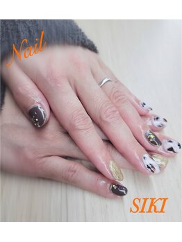 シキ(SIKI)/秋冬のアニマルネイル