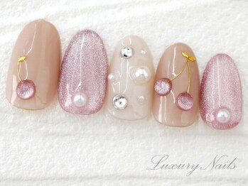 ラグジュアリーネイルズ アカバネ(Luxury Nails Akabane)/ジューシー*さくらんぼネイル