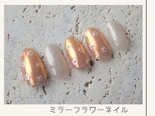 プレンティー 北千住西口店(plenty)/ミラーフラワーネイル